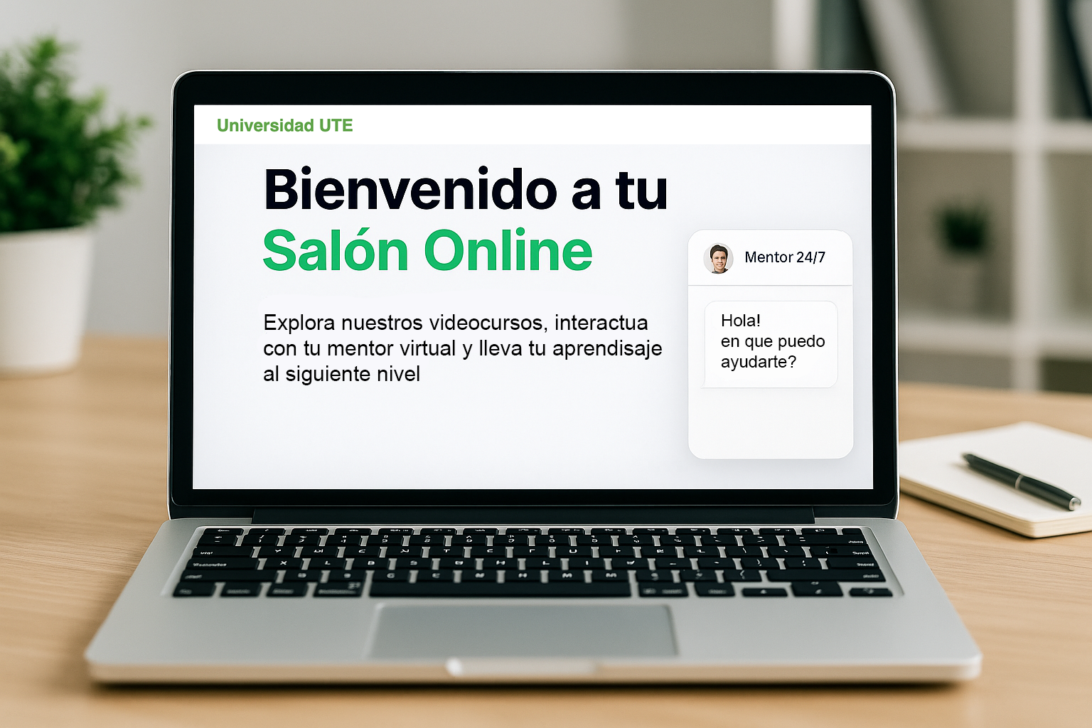 Notebook con mentor 24/7